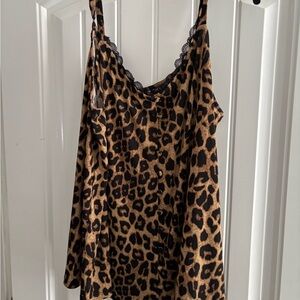 Torrid Animal Print Cami with Lace